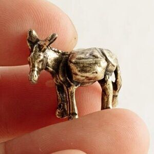 Copper Donkey Cargo Sculpture - NEW - Small - 0.62 in L x 0.86 in W